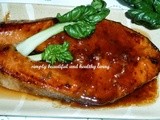 Miso Glazed Salmon with Peach Jam