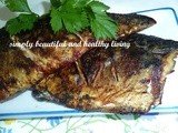 Simple Pan-Fried  Norwegian Blue Mackerel with Apple Sauce