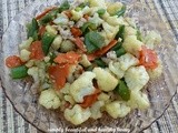 Stir Fried Cauliflower with Minced Meat