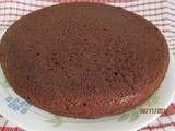 Eggless Chocolate Cake Using Milk powder