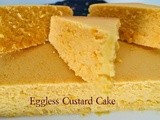 Eggless Custard Powder Cake