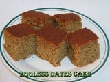 Eggless Dates Cake