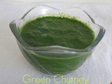 Green chutney for chaat (Mint Corienader Chutney)