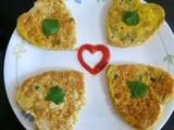 Heart Shaped Egg Masala Toast