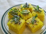 Suji (Semolina)Dhokla in Microwave