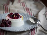Buttermilk Panna Cotta with Black Cherry Compote