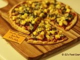 Spinach-Paneer Pizza