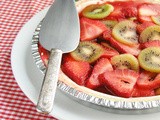 Frozen Strawberry Kiwi Pie
