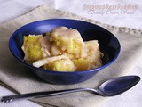 Steamed Pear Pudding w/ Brandy Cream Sauce