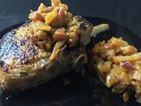 Slutty Brined Pork Chops with Apple Onion Chutney