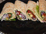 Veggie Lavash Roll ups