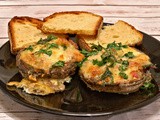 Bacon and Egg Cheesy Portobellos