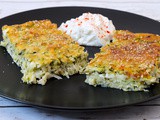 Baked Zucchini with Goat Cheese, Feta and Yoghurt