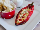 Grilled Peppers Stuffed with Goat Cheese and Feta