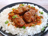 Spicy Greek Meatballs in Tomato sauce (Soutzoukakia)