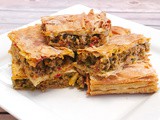 Spicy Turkey Pie with Peppers and Herbs