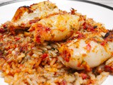 Stuffed Squid with Rice and Herbs (Kalamaria Gemista)