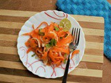 Carrot Ribbon Salad with Sesame Honey Dressing