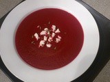 Beetroot Soup with Goat's Cheese