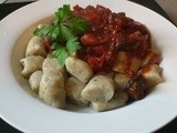 Gnocchi with Tomato and Black Pudding