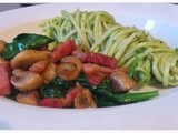 Wild Garlic and Basil Pesto with Fresh Pasta