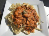 Recette de tagliatelles au saumon en directe sur Youtube