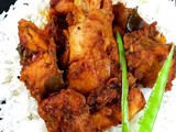Chettinad chicken varuval, chicken masala fry - dry recipe chettinad style