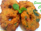 Corn vada, sweet corn vada recipe - mokkajonna vadalu (garelu)