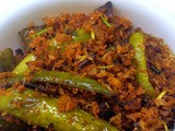 Dondakaya fry andhra style - dondakaya kobbari fry (vepudu) - deep fry recipe