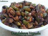 Dondakaya fry andhra style, dondakaya vepudu deep fry recipe