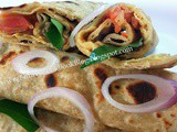 Egg Frankie Recipe-Chapati Egg Roll Recipe Indian Style-Egg Wrap