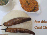 How to make Sun Dried Curd Chillies Recipe - Sukhi Dahi Mirchi
