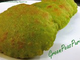 Matar puri, hare matar ki puri - green peas puri recipe