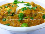 Mushroom Matar Masala-Mushroom Green Peas Gravy Recipe-Peas Mushroom Curry