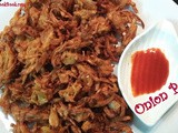 Onion pakoda recipe - kanda bhaji recipe - south indian onion pakoda