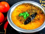 Tomato Pappu (Dal) Recipe in Telugu - How to make Tomato Pappu (Andhra Style) in Pressure Cooker