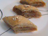 Baklava with pumpkin halwa filling