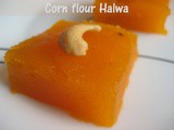 Corn flour halwa