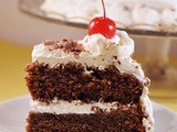 Eggless black forest cake