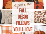 10+ Adorable Fall Decor Pillows