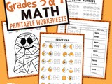 3rd and 4th Grade Math for Halloween