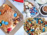 4th of July Chocolate Chip Cheesecake Bars