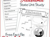 Alabama State Fact File Worksheets