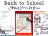 Back to School Coloring Sheets