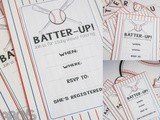 Baseball Themed Baby Shower Invitations