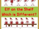 Christmas Printable Worksheets: Which Elf is Different