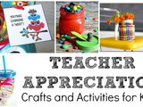 Cute Teacher Appreciation Kid Activities