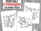Cyndaquil Pokemon Coloring Page