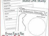 Delaware State Fact File Worksheets