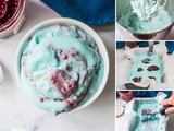 Delicious No-Churn Blue Raspberry Ice Cream Recipe